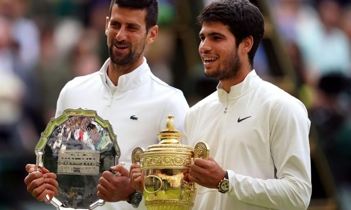 Carlos Alcaraz rất tự tin trước thềm cuộc đối đầu với Novak Djokovic tại trận chung kết Wimbledon 2024.