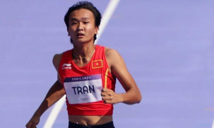 Trần Thị Nhi Yến vượt qua vòng loại 100m nữ tại Olympic 2024