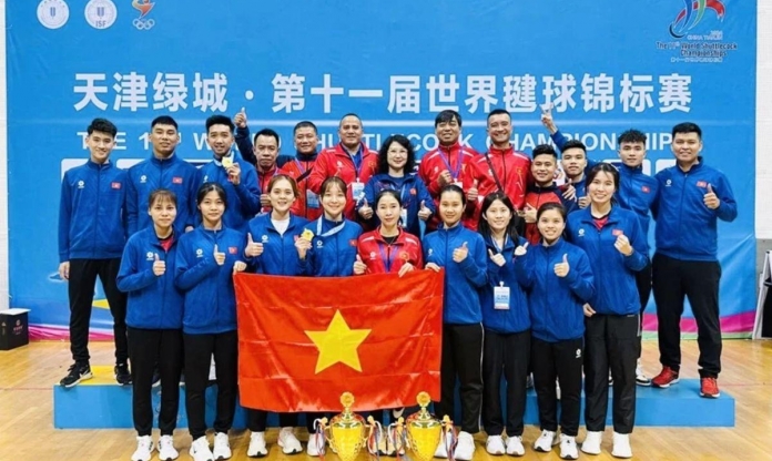 Đá cầu Việt Nam thống trị giải vô địch thế giới 2024