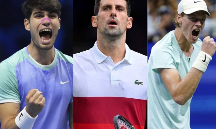 Djokovic, Alcaraz và Sinner sớm đại chiến