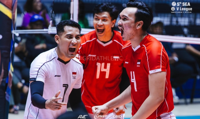 Indonesia vươn lên dẫn đầu giải SEA V.League 2025
