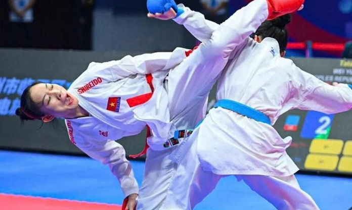 Các võ sĩ karate Việt Nam nỗ lực giành 3-4 HCV tại SEA Games 33