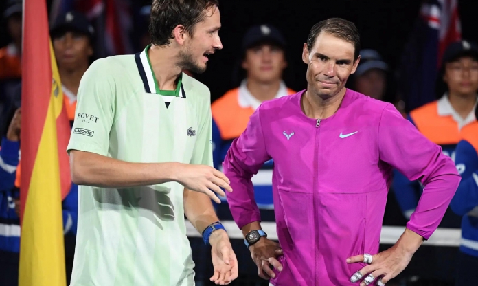 Daniil Medvedev: Đấu với Rafael Nadal khó hơn đấu với Novak Djokovic