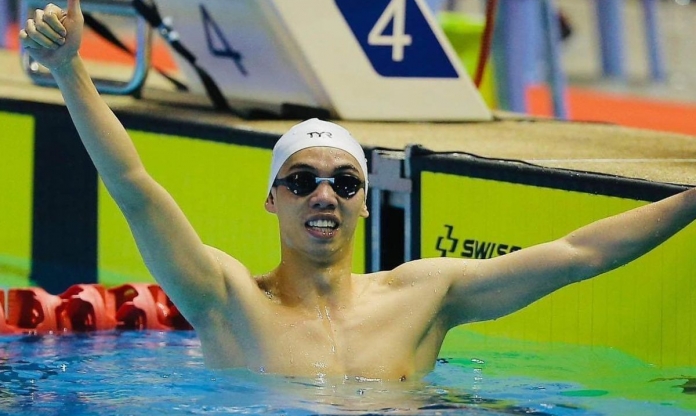 Nguyễn Huy Hoàng phá kỉ lục giải bơi lội châu Á