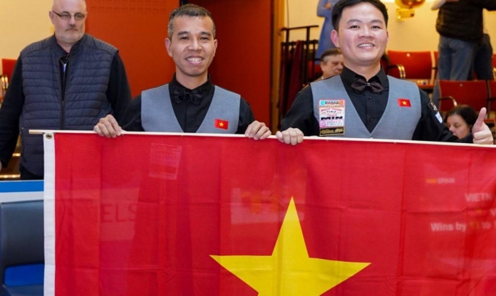 Đội tuyển Việt Nam xếp hạng 3 thế giới carom 3 băng