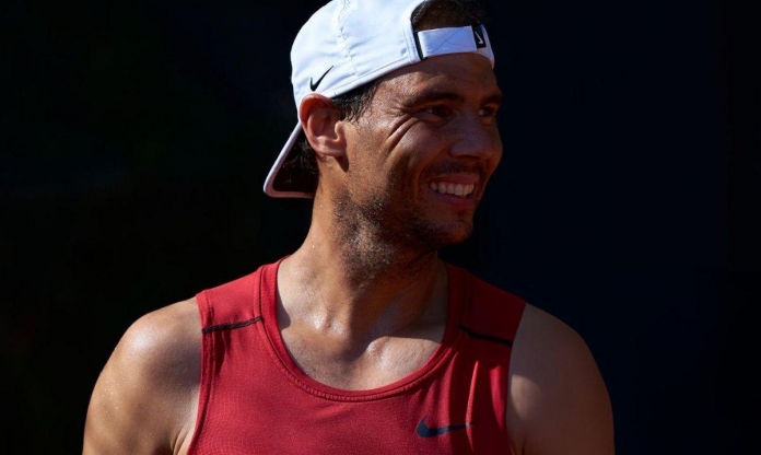 Rafael Nadal tập luyện hăng say trước thềm Barcelona Open 2024
