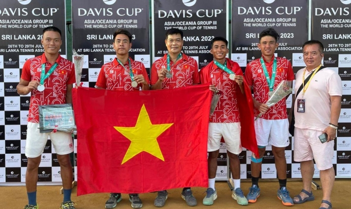 Đánh bại Indonesia, tennis Việt Nam có thắng lợi đầu tay ở Davis Cup 2024