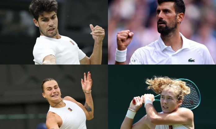 Xác định các tay vợt góp mặt ở tứ kết Wimbledon 2025