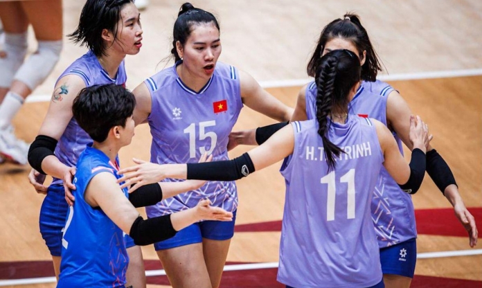 Bóng chuyền nữ Việt Nam 'thổi bay' Myanmar trận ra quân SEA Games 33