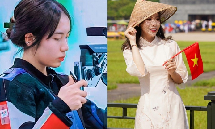 Vẻ đẹp trong veo của nữ xạ thủ giành HCV cho Việt Nam ở SEA Games 33