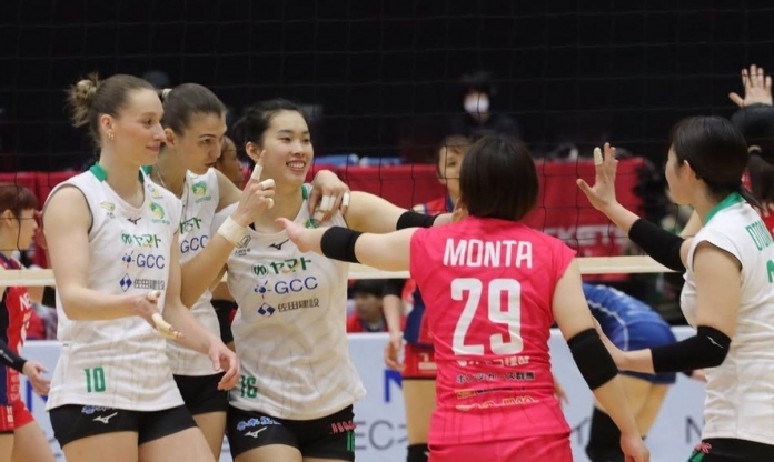 Chủ công Thanh Thúy ghi 18 điểm, dứt chuỗi 3 trận thua cho CLB Nhật Bản