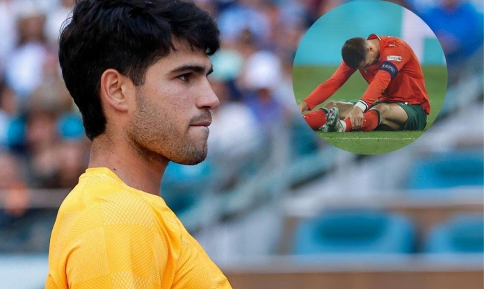 Alcaraz khiến Ronaldo dính chấn thương