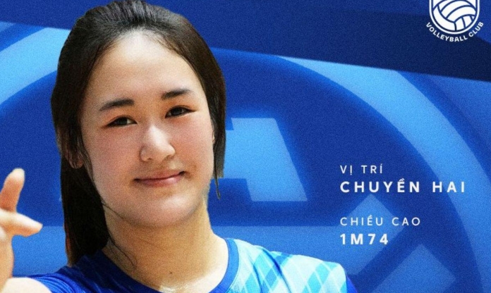 Chuyền hai trẻ hàng đầu bóng chuyền nữ Việt Nam khoác áo Hà Nội