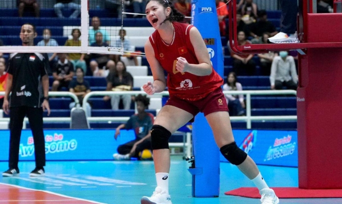 Bóng chuyền nữ Việt Nam thắng đậm đương kim quý quân giải U18 châu Á