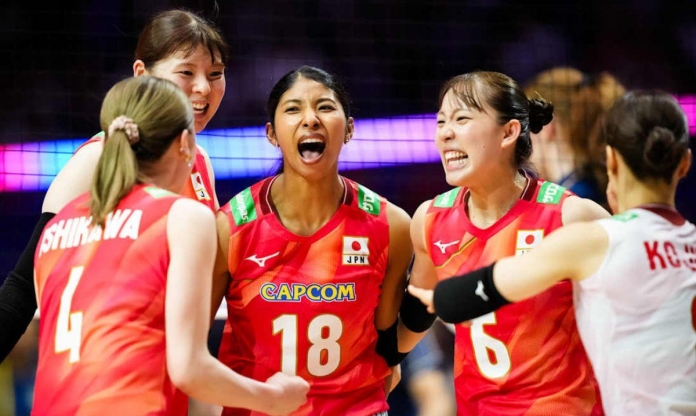 Hạ Thái Lan, bóng chuyền nữ Nhật Bản thắng trận đầu tiên ở tuần 3 VNL 2026