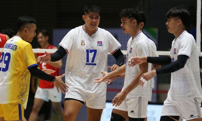 Bóng chuyền Campuchia hạ đẹp Thái Lan, tạo cú sốc lớn nhất SEA V.Cup 2026