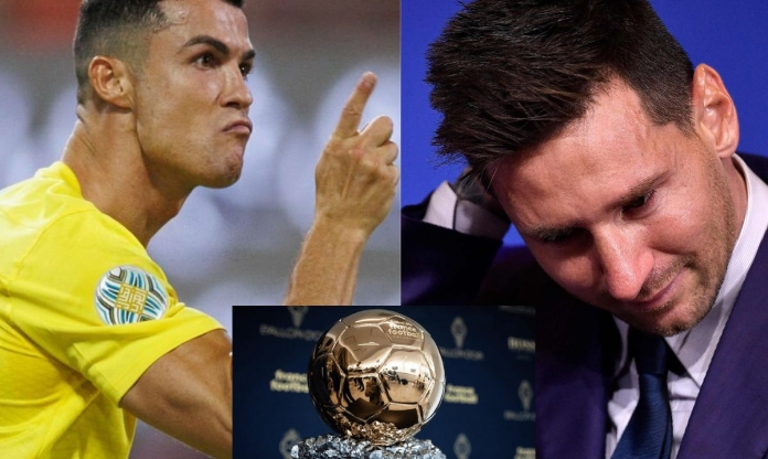 Ronaldo được phong GOAT, bất chấp Messi nhận Quả bóng vàng thứ 8