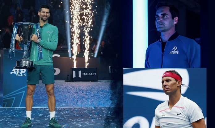 Djokovic phá 5 kỷ lục vĩ đại của Nadal và Federer trong năm 2023