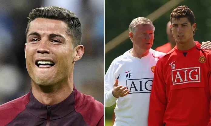 Ronaldo bật khóc trong buổi tập của MU