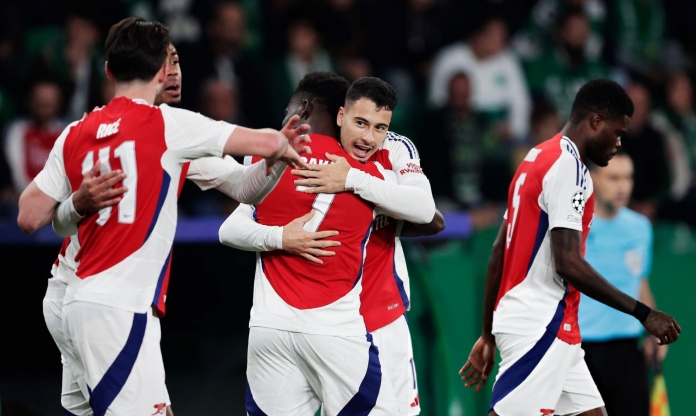 Arsenal đè bẹp Sporting trong trận cầu 6 bàn