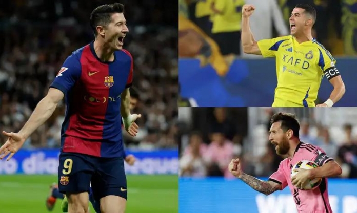 Chói sáng tại Barca, Lewandowski tiệm cận Ronaldo và Messi tại Cúp C1