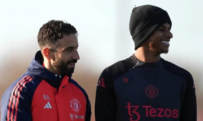 HLV Amorim 'nắn gân' Rashford tại MU