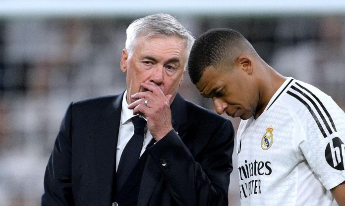 HLV Ancelotti thừa nhận sự thật 'đắng lòng' về Mbappe tại Real Madrid