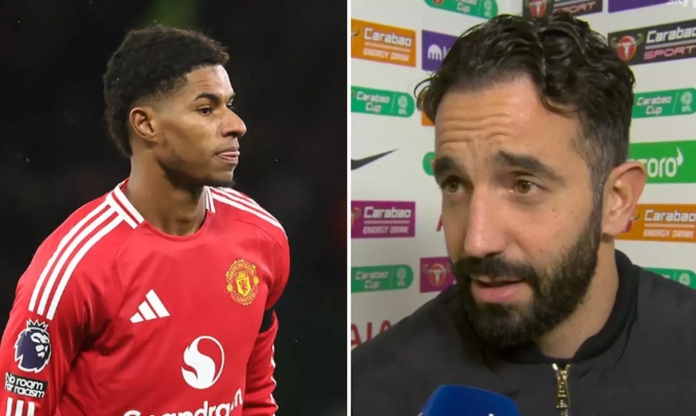 HLV Amorim tuyên bố lý do loại bỏ Rashford khỏi đội hình MU