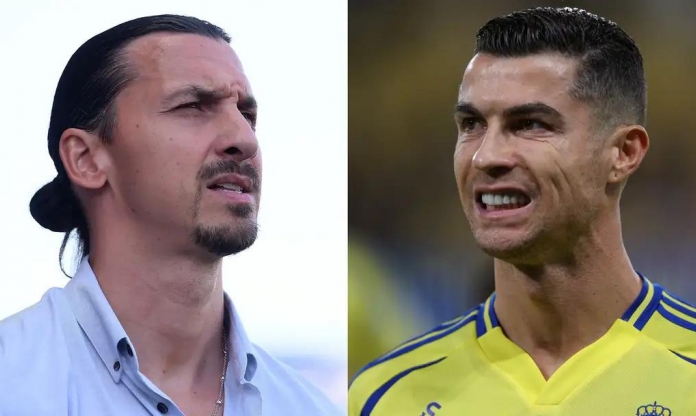 Ibrahimovic phản ứng gay gắt với Ronaldo vụ nói Ligue 1 không bằng SPL