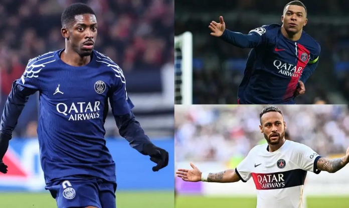 Hóa 'thánh' tại PSG, Dembele san bằng kỷ lục của Mbappe và Neymar