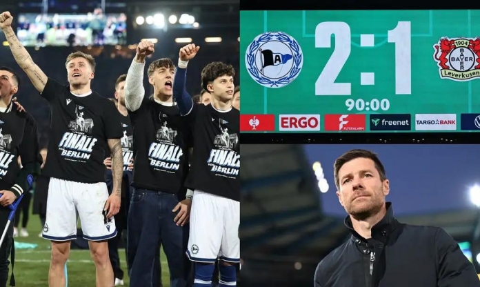 Bayer Leverkusen thua sốc đội hạng 3, CĐV lập tức tràn vào sân