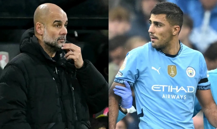 Pep Guardiola bất ngờ chọn người thay thế Rodri tại Man City
