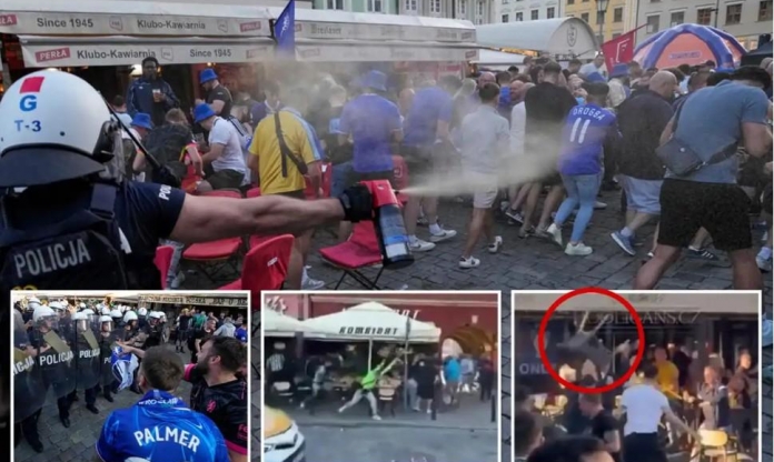 Fan Chelsea vs Betis hỗn chiến trước trận chung kết Conference League