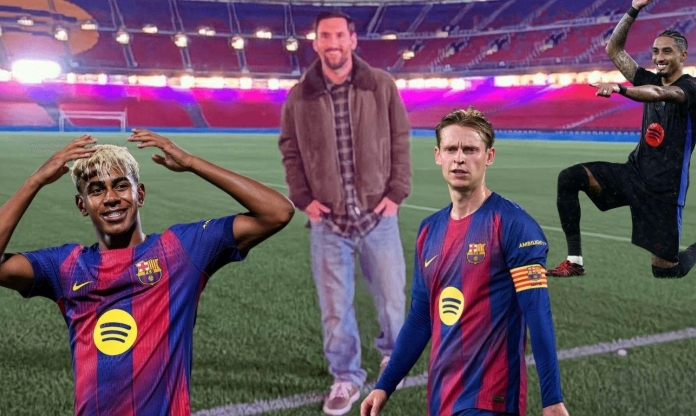 Cầu thủ Barca đồng loạt làm 1 điều với Messi sau khi trở lại Camp Nou