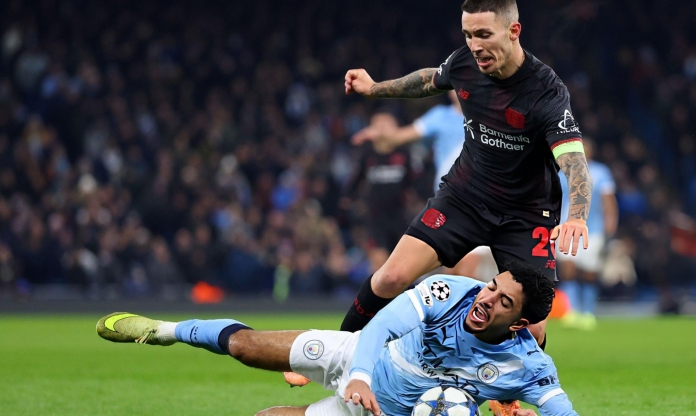 Man City thua sốc trước Leverkusen tại Champions League