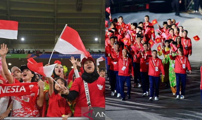 CĐV Indonesia phản ứng bùng nổ khi vượt Việt Nam về số HCV SEA Games