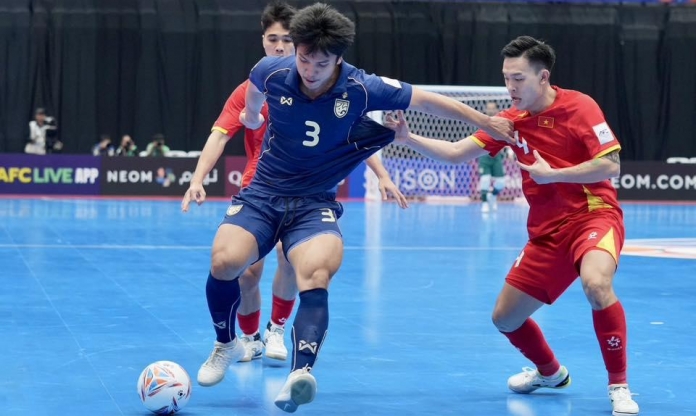 Futsal Việt Nam thất bại đáng tiếc trước Thái Lan ở giải châu Á