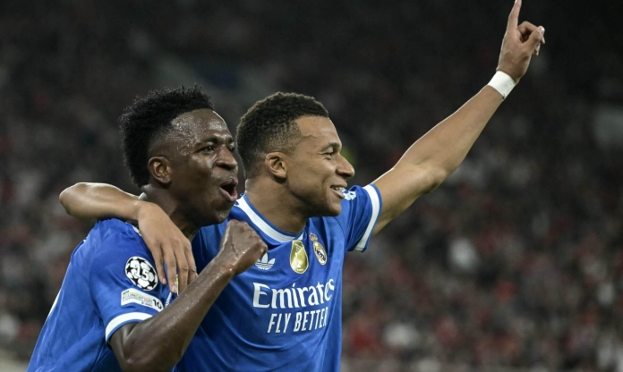 Vinicius tỏa sáng, Real Madrid nắm lợi thế lớn tại play-off Cúp C1