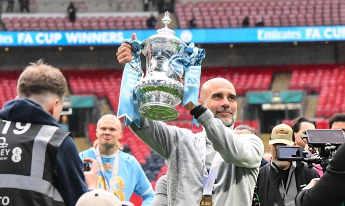 HLV Pep Guardiola thốt lên 1 điều khi Man City vô địch FA Cup
