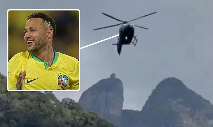 Neymar đáp trực thăng gần 400 tỷ VNĐ hội quân cùng ĐT Brazil