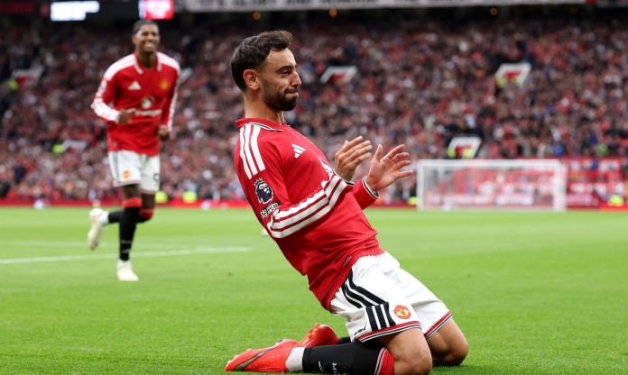 Bruno lập hat-trick, MU đại thắng trong trận cầu 7 bàn