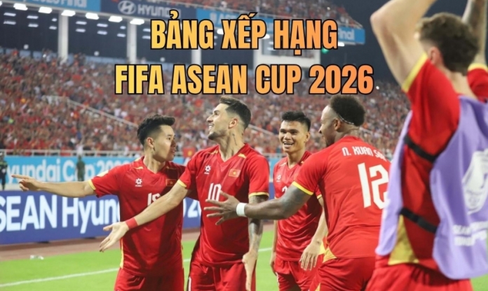 Bảng xếp hạng FIFA ASEAN Cup 2026 ngày 27/9: Việt Nam bám sát Thái Lan