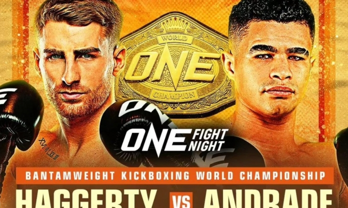 Đại chiến đai vô địch Kickboxing giữa Jonathan Haggerty và Fabricio Andrade bị hủy ở ONE Fight Night 15
