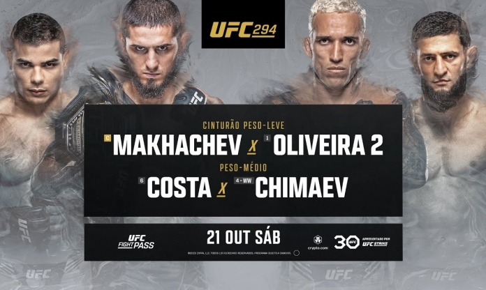 Full Card UFC 294: Tâm điểm đại chiến Islam Makhachev vs. Charles Oliveira
