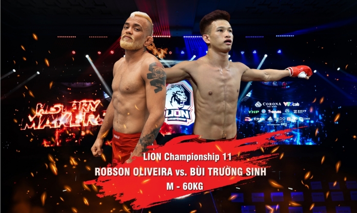 Robson Oliveira “nhảy hạng”, cơ hội trở thành nhà vô địch LION Championship hạng cân 60kg
