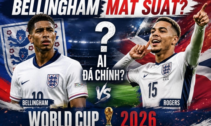 Huyền thoại ĐT Anh gây tranh cãi về suất đá chính World Cup của Bellingham