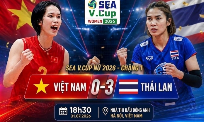Lịch thi đấu SEA V.Cup nữ 2026 chặng 2: Việt Nam tái đấu Thái Lan