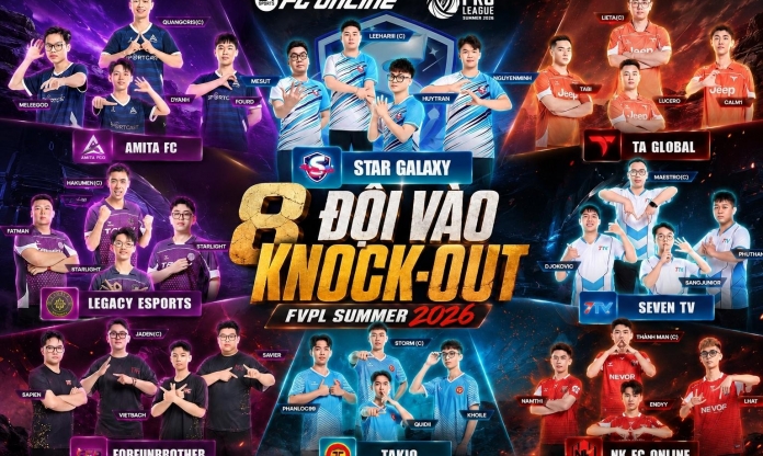 Lịch thi đấu FC Online FVPL Summer 2026 vòng Knock-out 8 đội