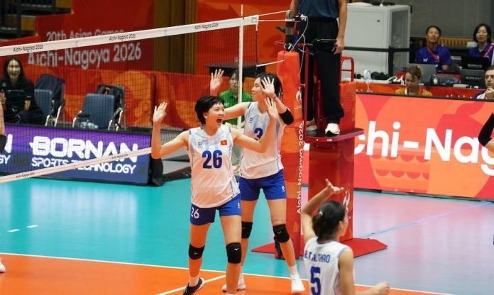 ĐT bóng chuyền nữ Việt Nam thua Hàn Quốc sau 4 set, xếp nhì bảng D ASIAD 2026