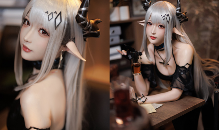 Mỹ nữ cosplay nhân vật Mudrock trong tựa game Arknight